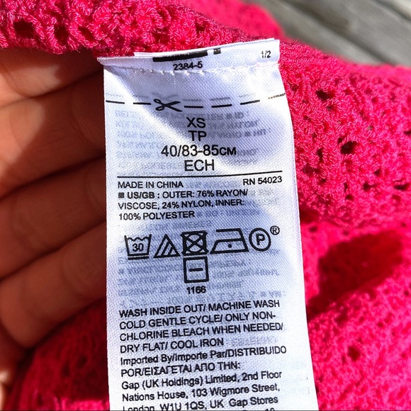 💕 BANANA REPUBLIC HOT PINK PERFORATED DRESS! - Picture 10 of 11